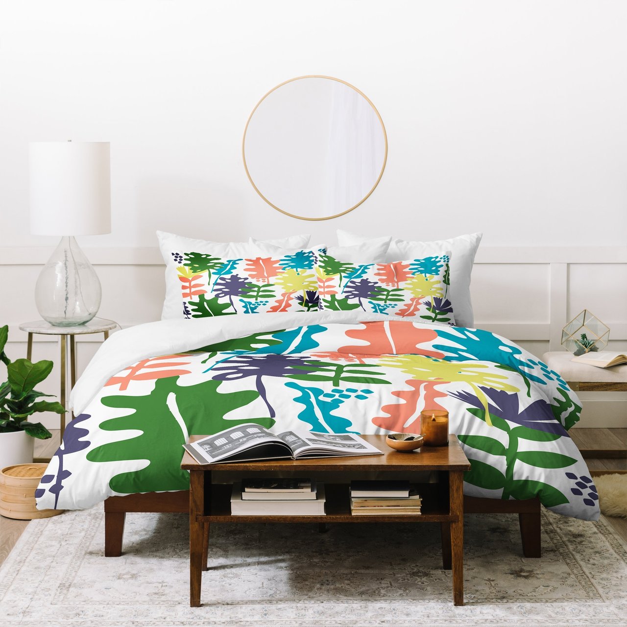 Zoe Wodarz Cut Paper Spring Botanicals Duvet Cover Bedding Set