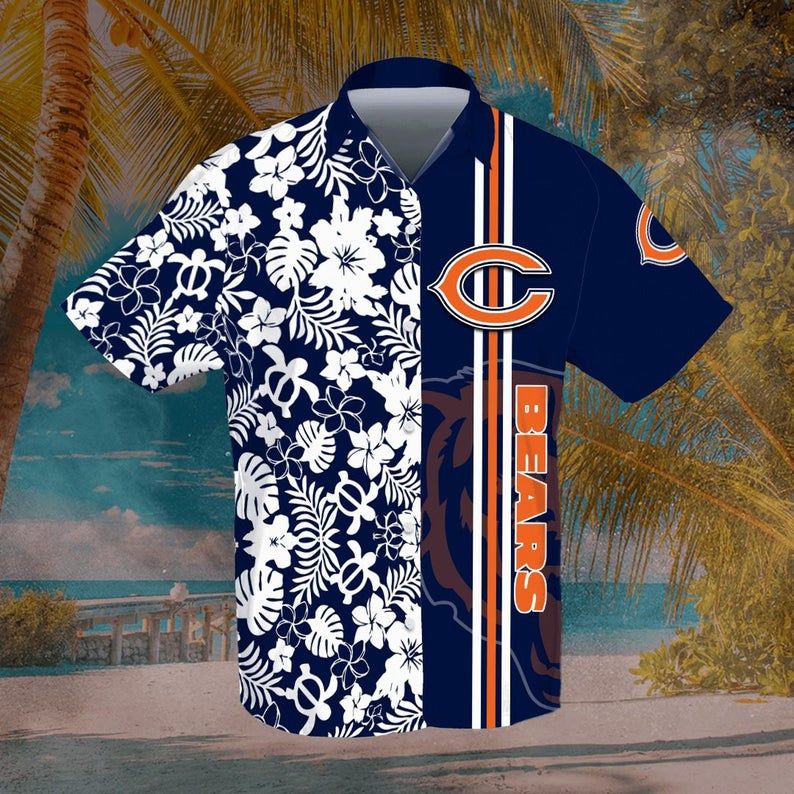 Zokastore™ Chicago Bears Hawaiian Shirt Unisex 3D All Over Printed