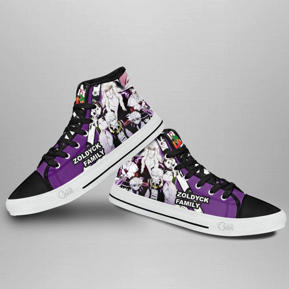 Zoldyck Family High Top Shoes Custom Manga Anime Hunter X Hunter Sneakers