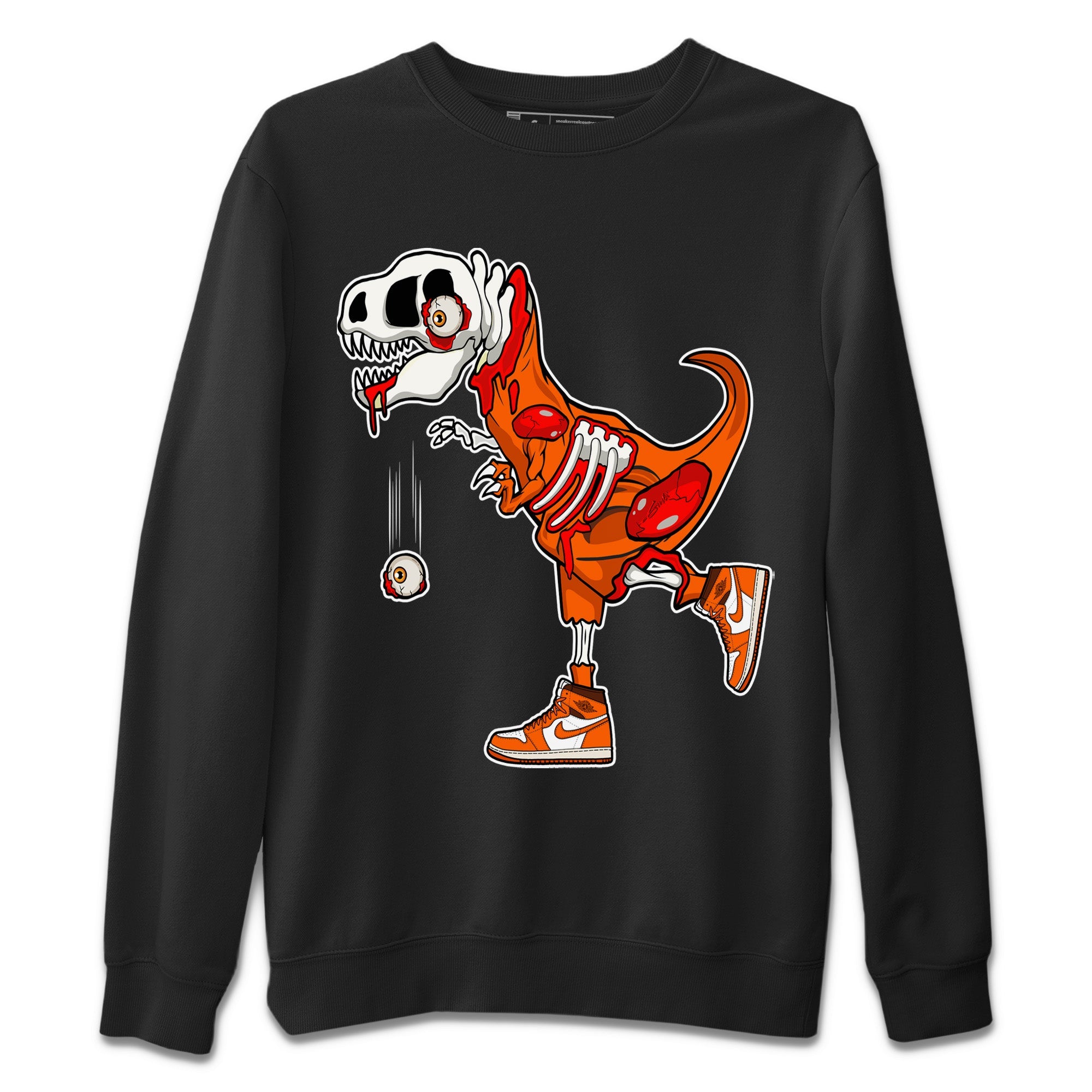 Zombie Dino Unisex Sweater – Air Jordan 1 Starfish, Sneakers Matching Sweater