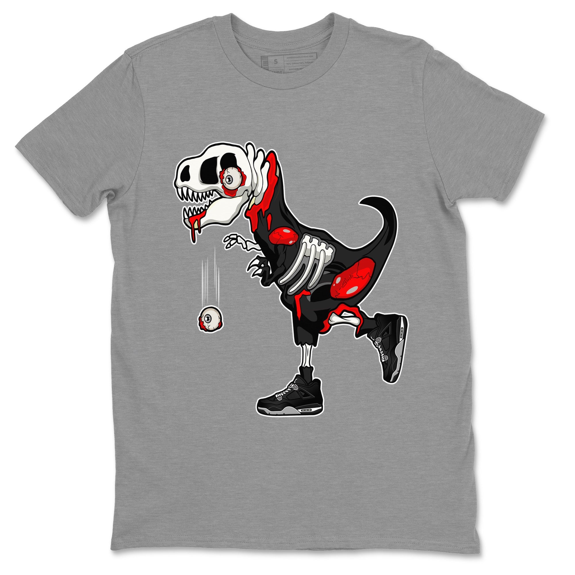 Zombie Dino Unisex Tshirt – Air Jordan 4 Black Canvas