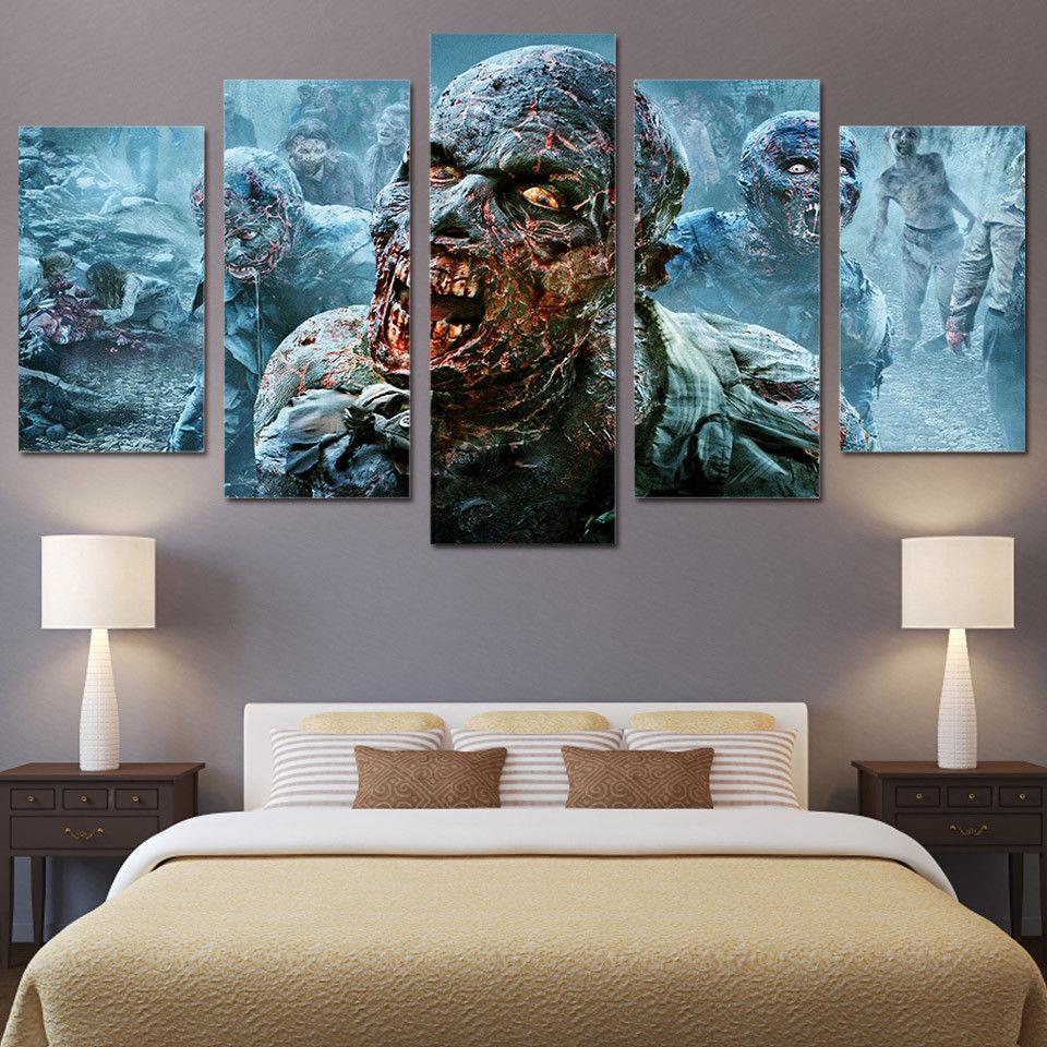 Zombies Walking Dead Horror – Movie Canvas Art Wall Decor
