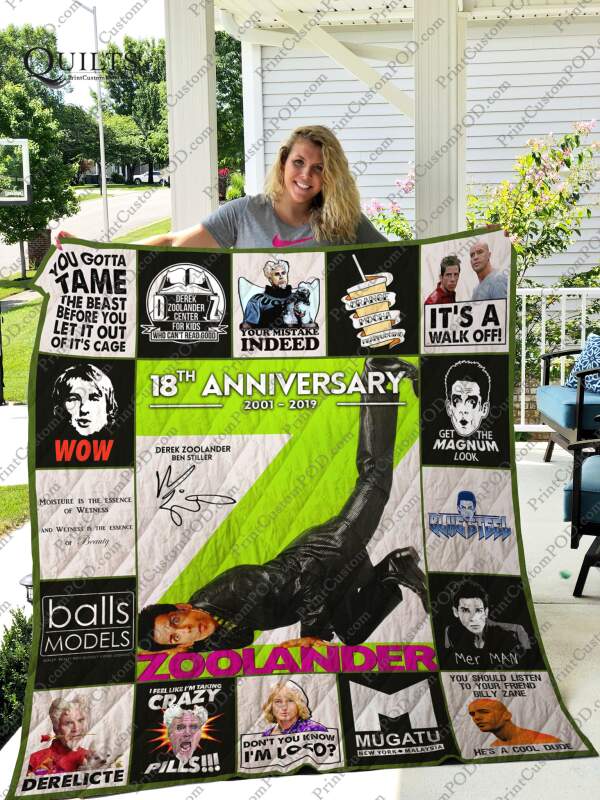 Zoolander 3D Quilt Blanket