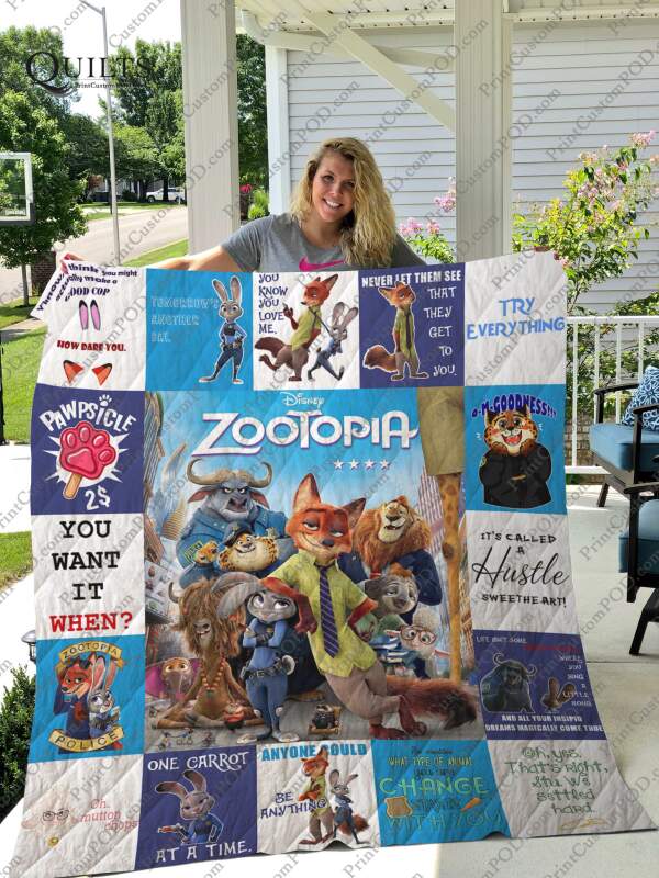 Zootopia 3D Quilt Blanket
