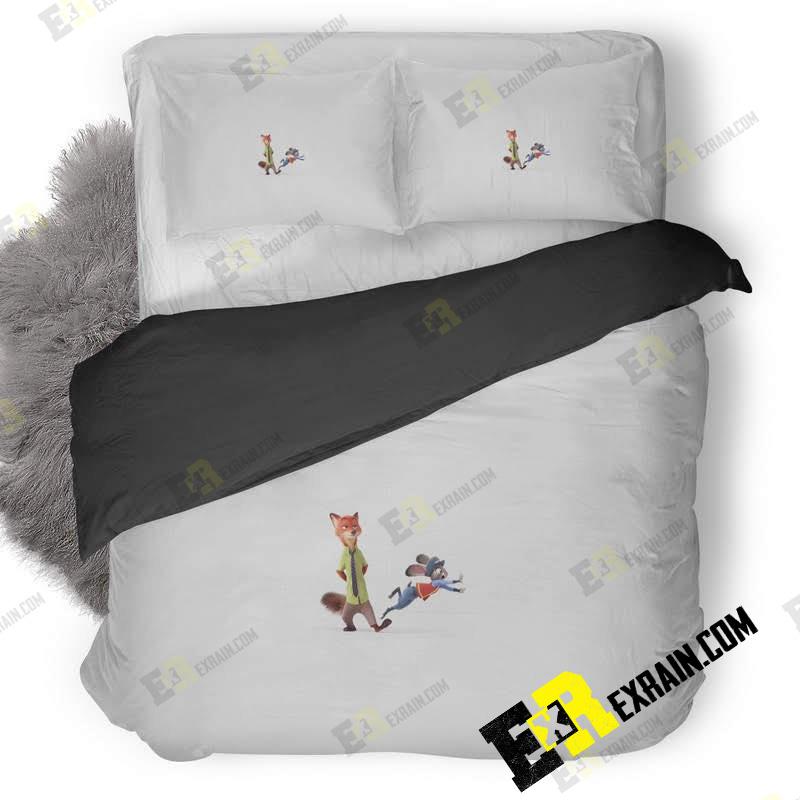 Zootopia Movie Desktop Background 3D Customized Duvet Cover Bedding Set