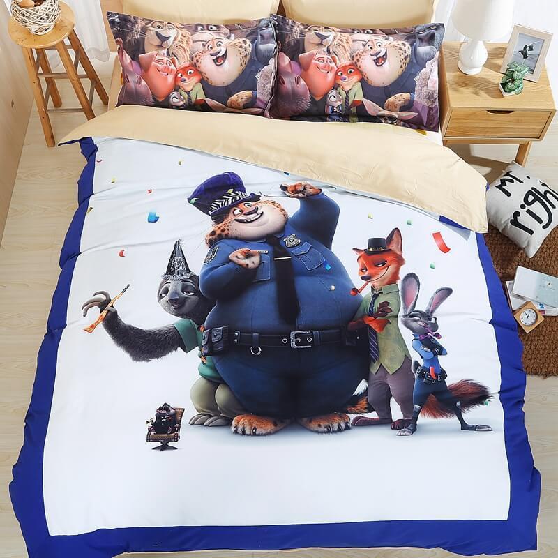 Zootopia Zootropolis Judy 3D Customized Duvet Cover Bedding Set