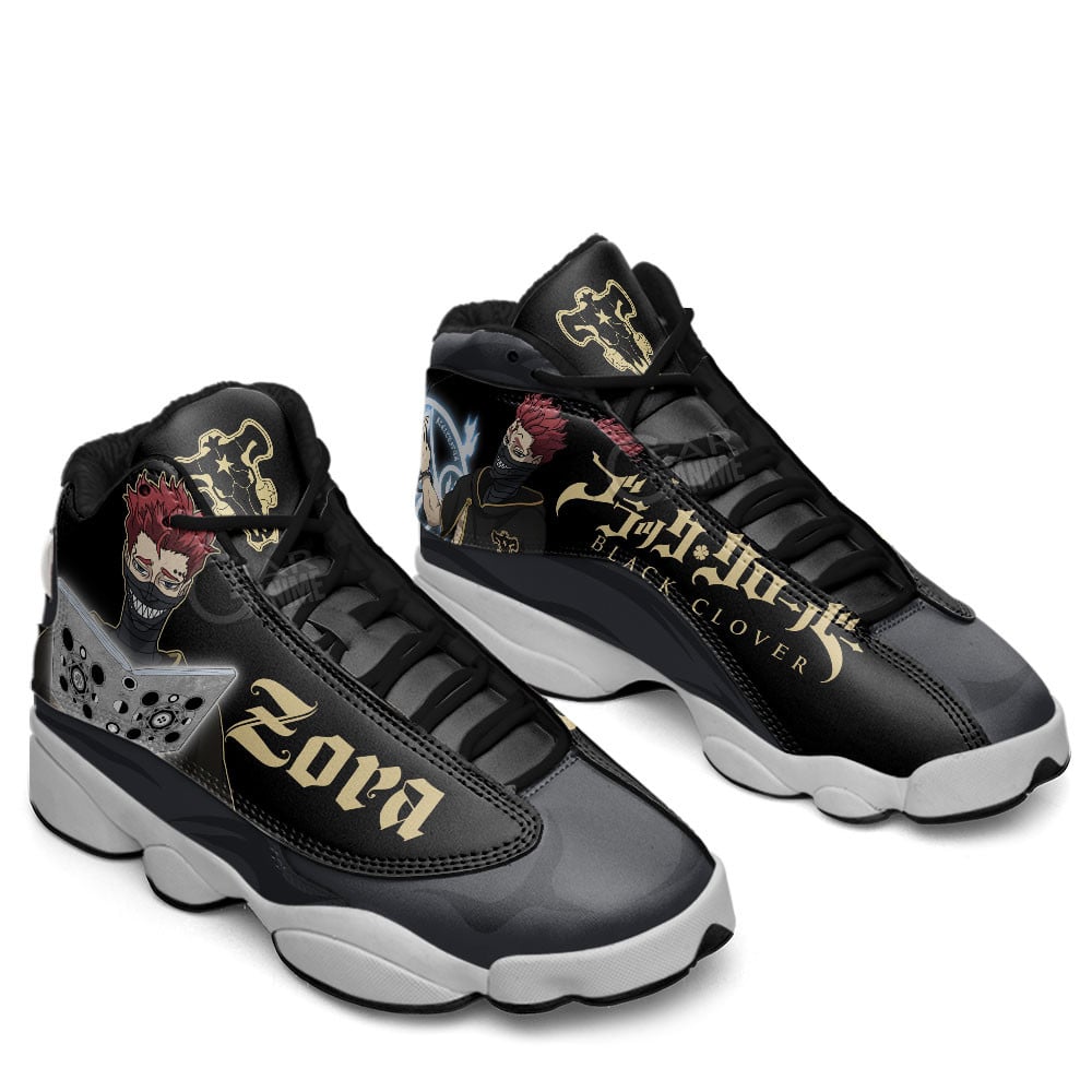Zora Ideale JD13 Sneakers Black Clover Custom Anime Shoes