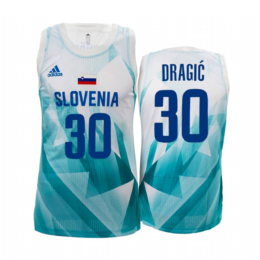 Zoran Dragic Slovenia #30 White 2021 Tokyo Olymipcs Limited Jersey