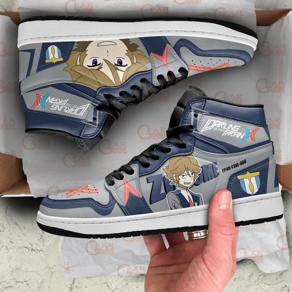 Zoromeo Darling In The Franxx JD1s Sneakers Code 666 Shoes, Air Jordan Hightop