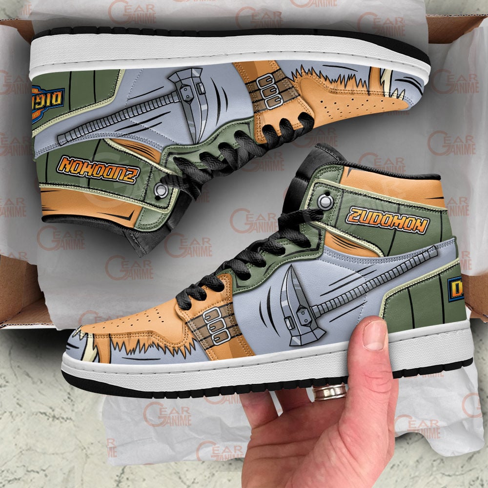 Zudomon JD1s Sneakers Digimon Anime Shoes For Fans, Air Jordan Hightop