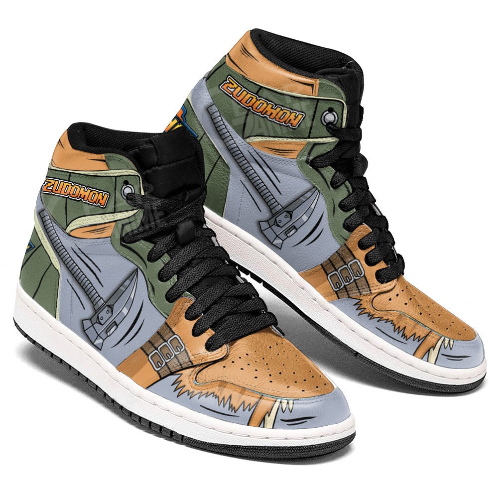 Zudomon JD1s Sneakers Digimon Anime Shoes For Fans, Air Jordan Hightop
