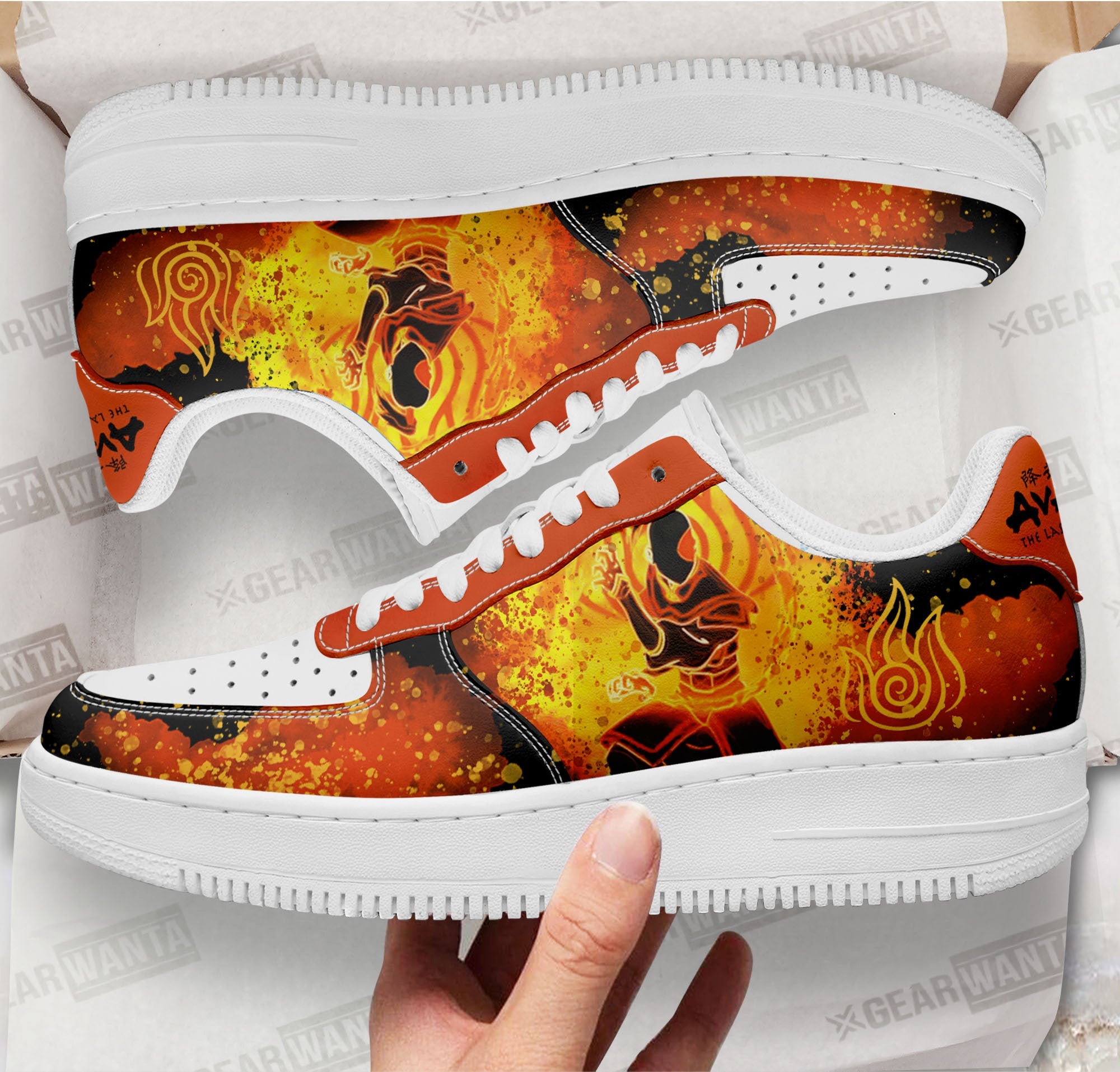 Zuko Fire Nation Air Sneakers Custom Avatar The Last Airbender Shoes
