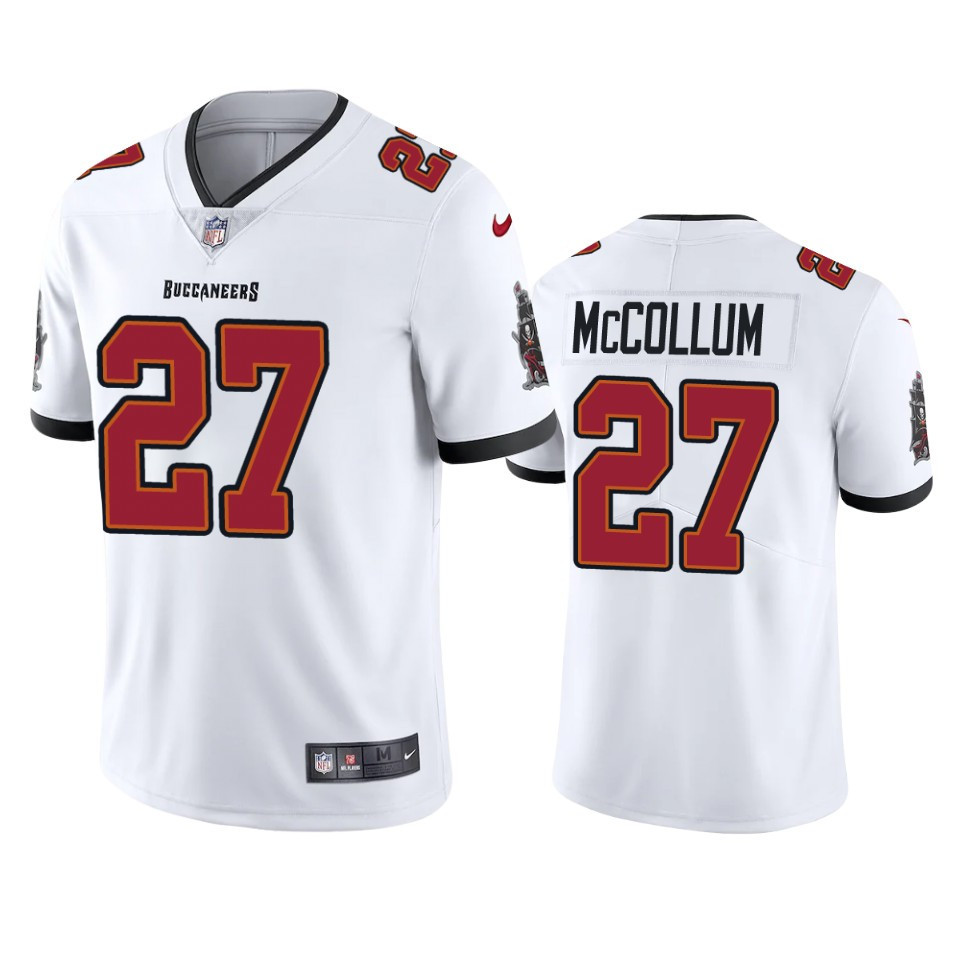Zyon McCollum 27 Tampa Bay Buccaneers White Vapor Limited Stitched Jersey